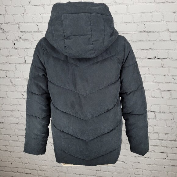 Abercrombie & Fitch Ultra Black Fleece Lined Insulated Hooded Jacket Size XS - Picture 2 of 15